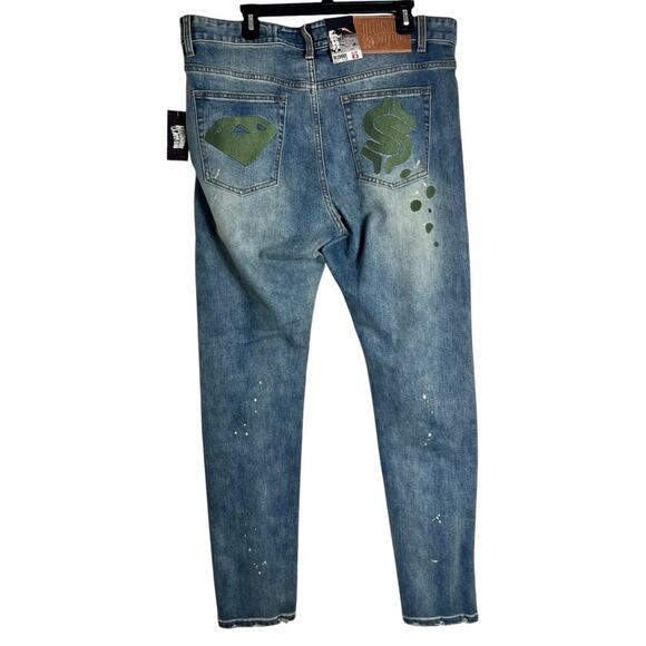 Billionaire Boys Club Moonrocks Slim Fit Jeans Size 38 - Picture 8 of 13